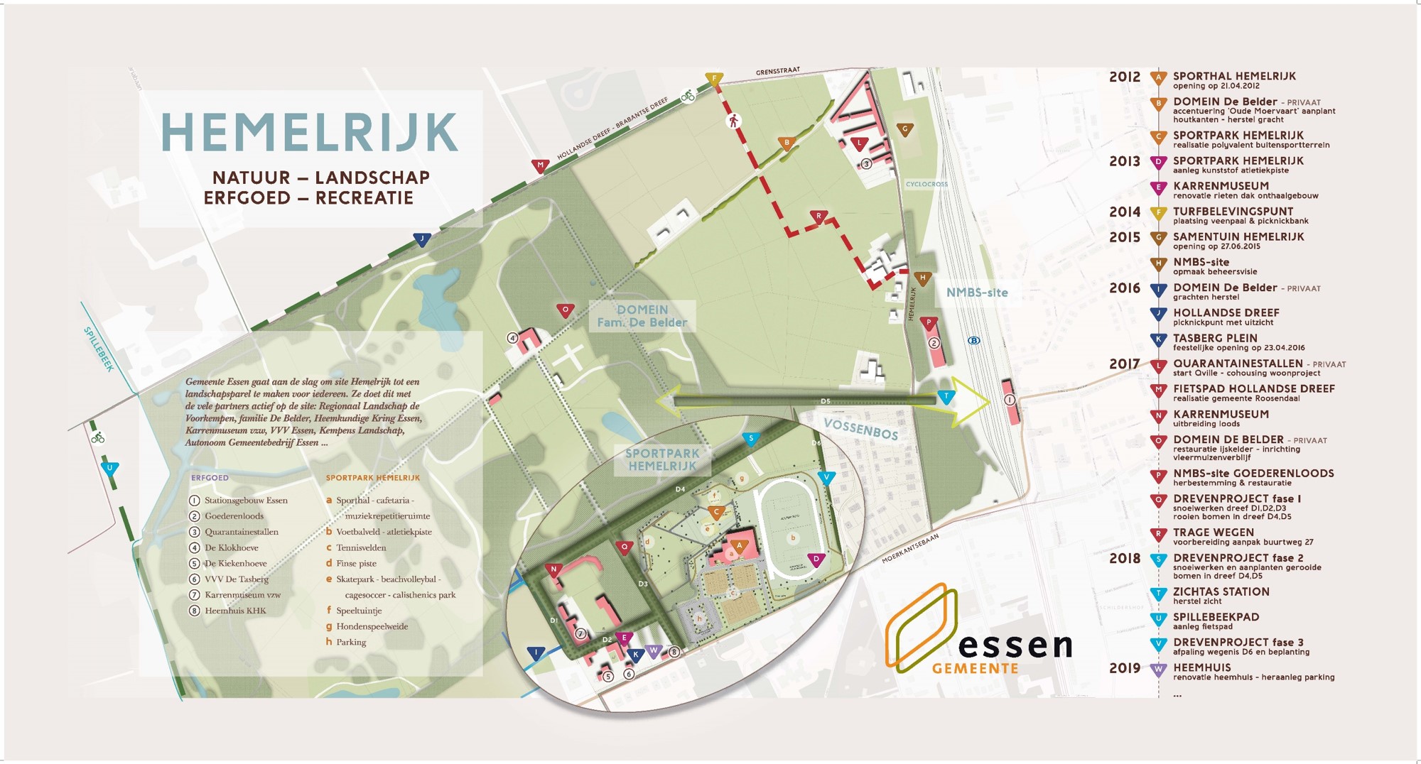 Erfgoedsite 'Hemelrijk' boven de doopvont